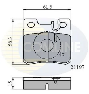 Comline - Гальмівні колодки до дисків COMLINE CBP0226