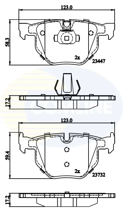 Comline - Гальмівні колодки до дисків COMLINE CBP02295 (фото 1)