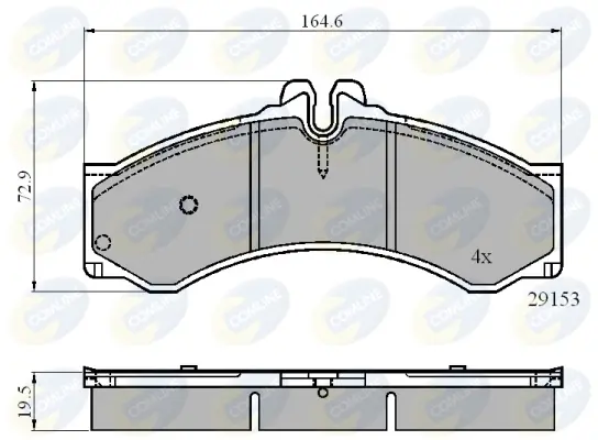 Comline - Гальмівні колодки до дисків COMLINE CBP0271 (фото 1)