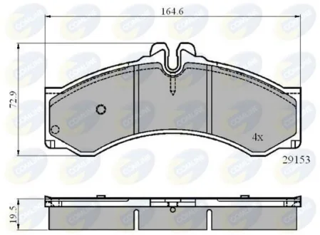 Comline - Гальмівні колодки до дисків COMLINE CBP0271