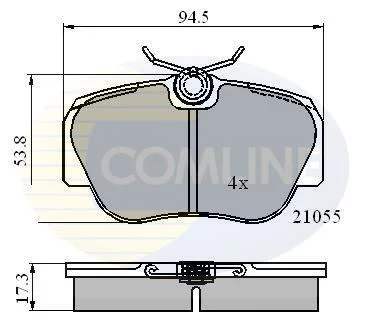 Comline - Гальмівні колодки до дисків COMLINE CBP0328