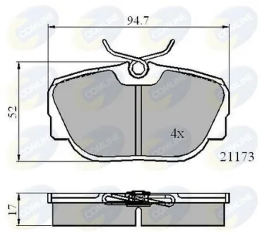 Comline - Гальмівні колодки до дисків COMLINE CBP0361