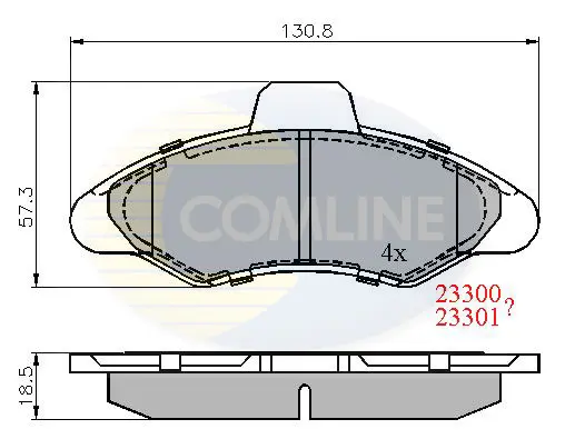 Comline - Гальмівні колодки до дисків COMLINE CBP0393 (фото 1)