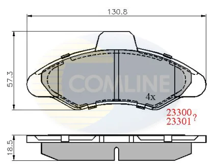 Comline - Гальмівні колодки до дисків COMLINE CBP0393