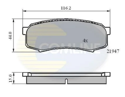 Comline - Гальмівні колодки до дисків COMLINE CBP0404