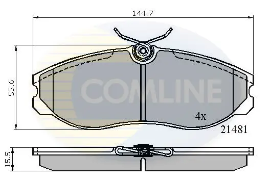 Comline - Гальмівні колодки до дисків COMLINE CBP0447 (фото 1)