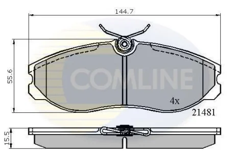 Comline - Гальмівні колодки до дисків COMLINE CBP0447
