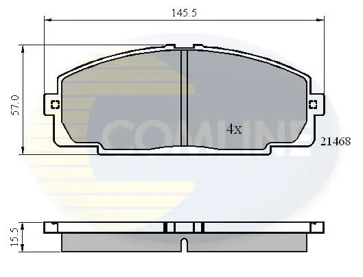 Comline - Гальмівні колодки до дисків COMLINE CBP0459 (фото 1)