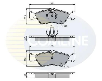 Comline - Гальмівні колодки до дисків COMLINE CBP0478
