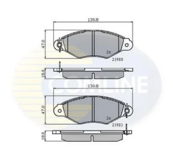 Comline - Гальмівні колодки до дисків COMLINE CBP0485