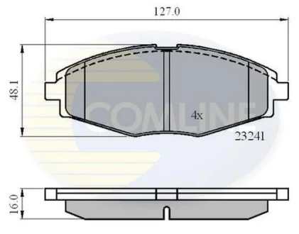 Comline - Гальмівні колодки до дисків COMLINE CBP0486