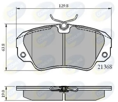 Comline - Гальмівні колодки до дисків COMLINE CBP0493