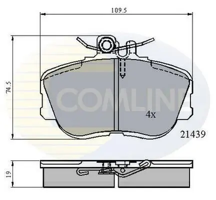 Comline - Гальмівні колодки до дисків COMLINE CBP0503 (фото 1)