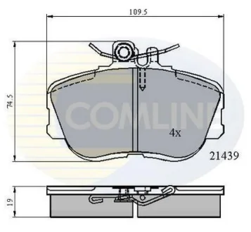 Comline - Гальмівні колодки до дисків COMLINE CBP0503