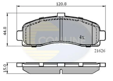 Comline - Гальмівні колодки до дисків COMLINE CBP0508