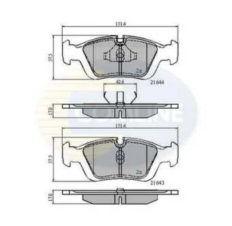 Comline - Гальмівні колодки до дисків COMLINE CBP0513