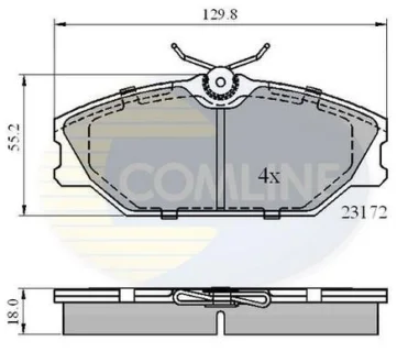 Comline - Гальмівні колодки до дисків COMLINE CBP0526