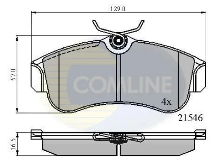 Comline - Гальмівні колодки до дисків COMLINE CBP0566