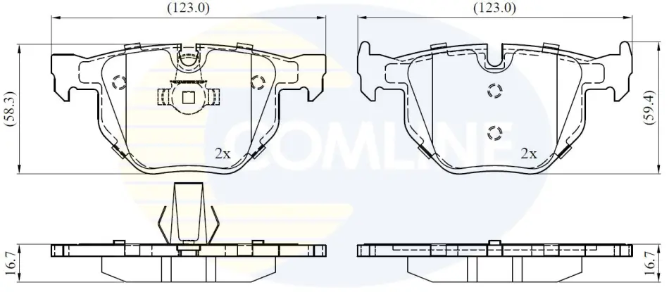 Comline - Гальмівні колодки до дисків COMLINE CBP06001 (фото 1)