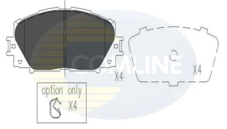 Comline - Гальмівні колодки до дисків COMLINE CBP06014
