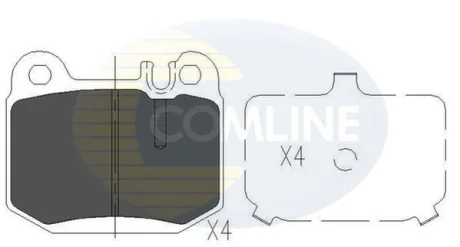 Comline - Гальмівні колодки до дисків COMLINE CBP06025