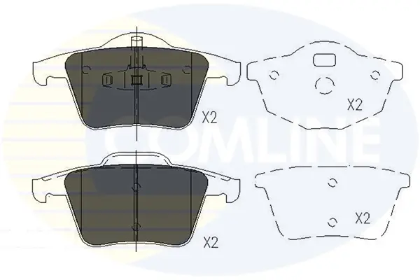 Comline - Гальмівні колодки до дисків COMLINE CBP06027 (фото 1)