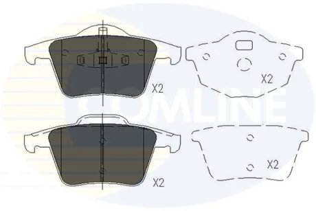 Comline - Гальмівні колодки до дисків COMLINE CBP06027
