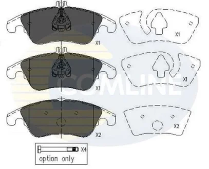 Comline - Гальмівні колодки до дисків COMLINE CBP06037