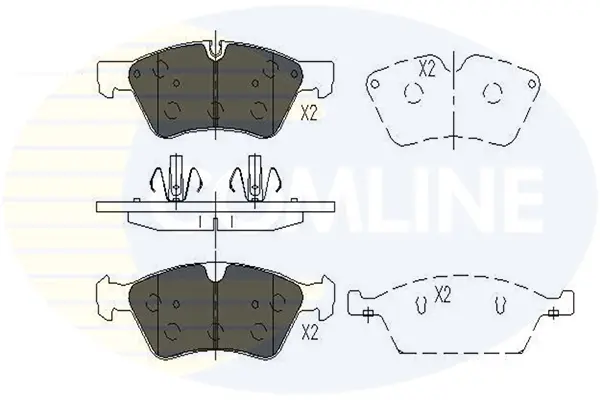 Comline - Гальмівні колодки до дисків COMLINE CBP06060 (фото 1)