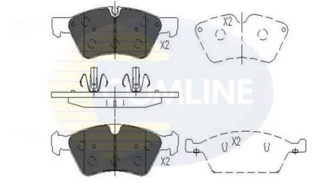 Comline - Гальмівні колодки до дисків COMLINE CBP06060