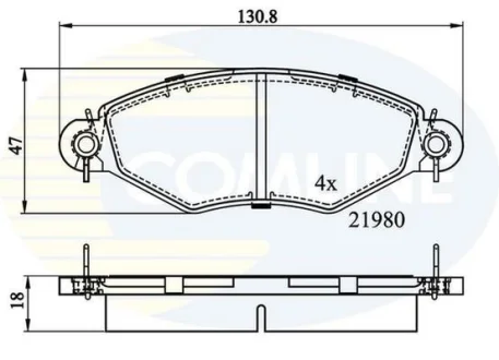 Comline - Гальмівні колодки до дисків COMLINE CBP0704