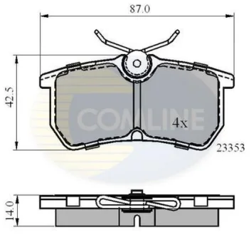 Comline - Гальмівні колодки до дисків COMLINE CBP0705
