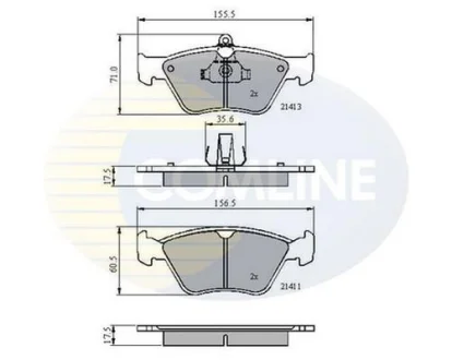 Comline - Гальмівні колодки до дисків COMLINE CBP0738