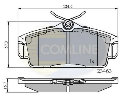 Comline - Гальмівні колодки до дисків COMLINE CBP0740
