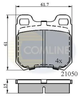 Comline - Гальмівні колодки до дисків COMLINE CBP0741