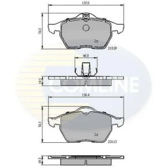 Comline - Гальмівні колодки до дисків COMLINE CBP0749