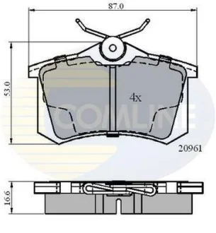Comline - Гальмівні колодки до дисків COMLINE CBP0797