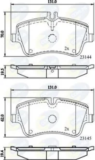 Comline - Гальмівні колодки до дисків COMLINE CBP0854