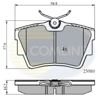Comline - Гальмівні колодки до дисків COMLINE CBP0874