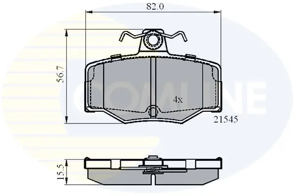 Comline - Гальмівні колодки до дисків COMLINE CBP0878 (фото 1)