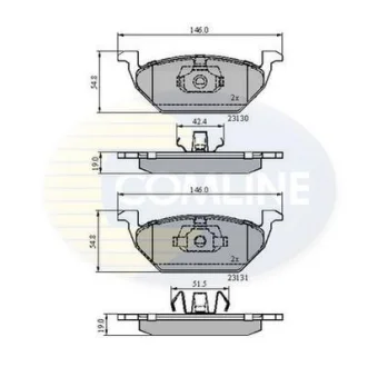 Comline - Гальмівні колодки до дисків COMLINE CBP0889