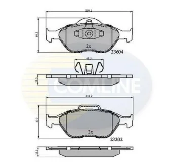Comline - Гальмівні колодки до дисків COMLINE CBP0891