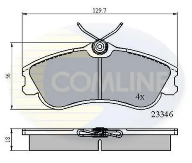 Comline - Гальмівні колодки до дисків COMLINE CBP0892