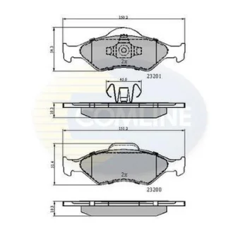 Comline - Гальмівні колодки до дисків COMLINE CBP0899