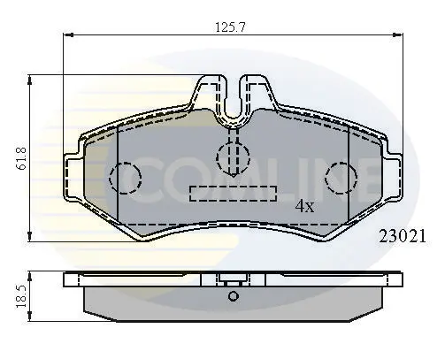 Comline - Гальмівні колодки до дисків COMLINE CBP0914 (фото 1)