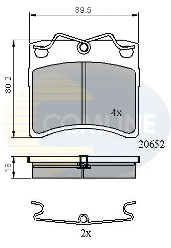 Comline - Гальмівні колодки до дисків COMLINE CBP0925 (фото 1)