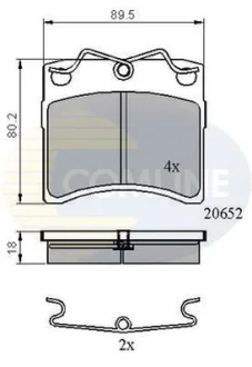 Comline - Гальмівні колодки до дисків COMLINE CBP0925