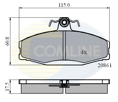 Comline - Гальмівні колодки до дисків COMLINE CBP0928 (фото 1)
