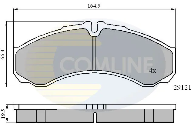 Comline - Гальмівні колодки до дисків COMLINE CBP0931 (фото 1)