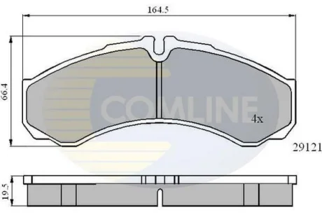 Comline - Гальмівні колодки до дисків COMLINE CBP0931